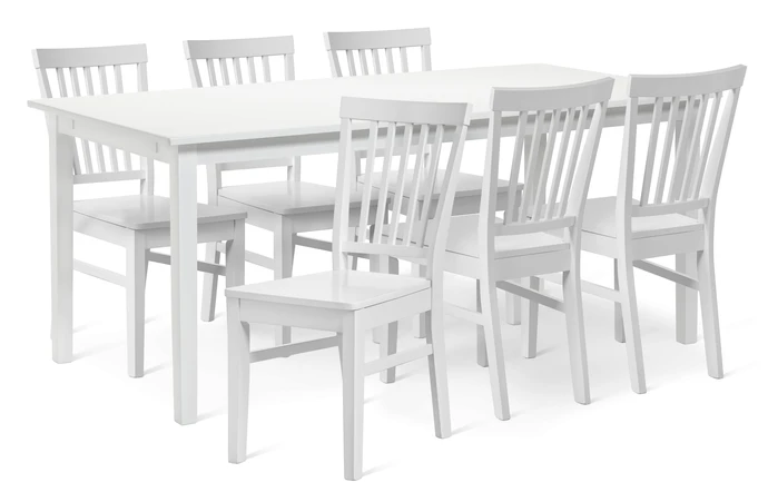 Ingrid, Matgrupp med 6 stolar Ingrid