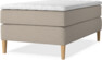 Delux Exclusive - Kontinentalsäng, enkelsäng 120 cm med bäddmadrass - Beige