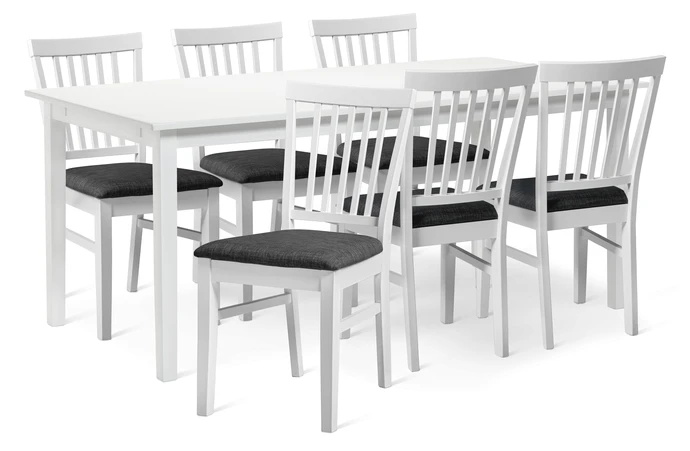 Ingrid, Matgrupp med 6 stolar Ingrid