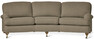 Oxford Delux - 3-sits soffa svängd, fast klädsel - Brun