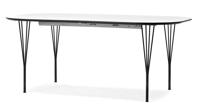 Mario - Matbord, L 180-280 cm - Svart