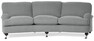 Oxford - 3-sits soffa svängd, fast klädsel - Grå