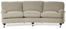 Oxford - 3-sits soffa svängd, fast klädsel - Beige