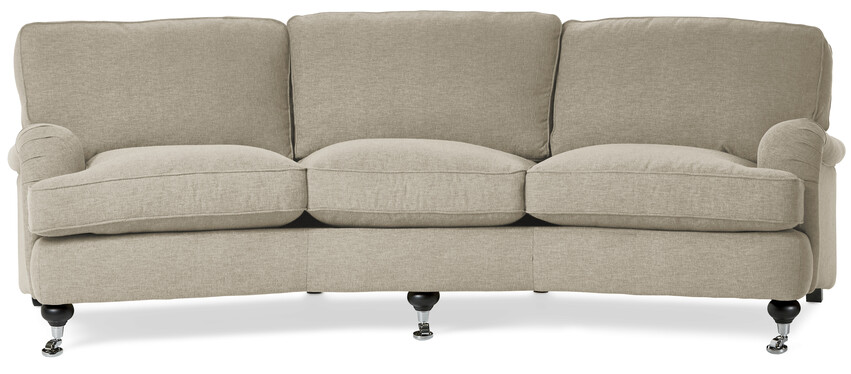 Oxford Delux - 3-sits soffa svängd, fast klädsel - Beige