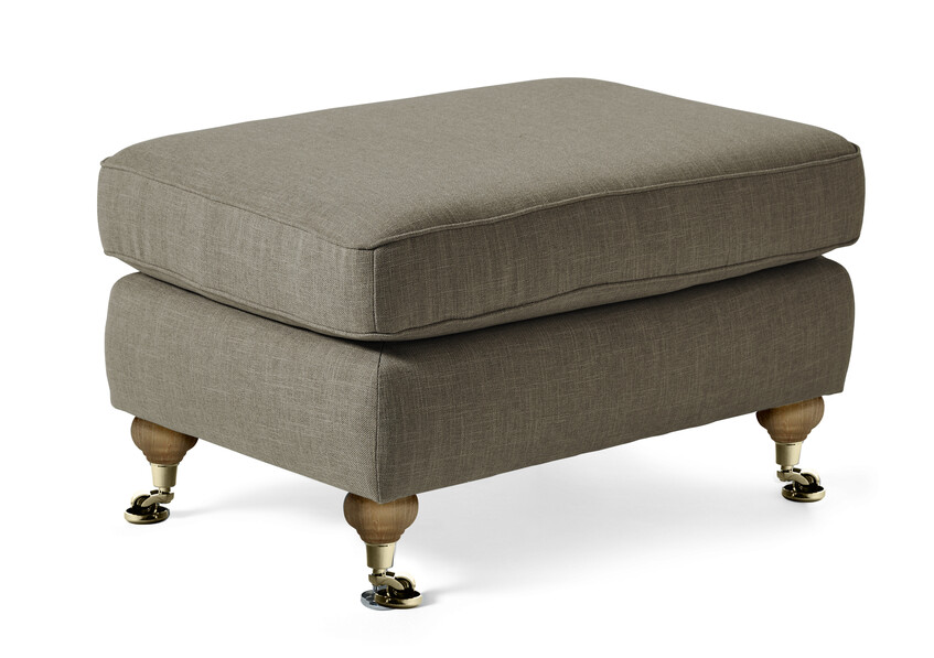 Oxford - Fotpall, fast klädsel - Beige