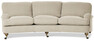 Oxford Delux - 3-sits soffa svängd, fast klädsel - Vit