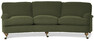 Oxford Delux - 3-sits soffa svängd, fast klädsel - Grön