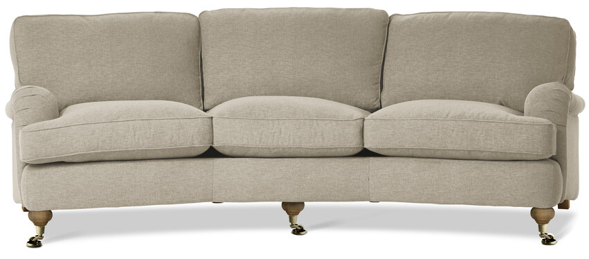 Oxford Delux - 3-sits soffa svängd, fast klädsel - Beige