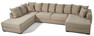Town - 3-sits soffa med divan vänster och schäslong höger - Beige