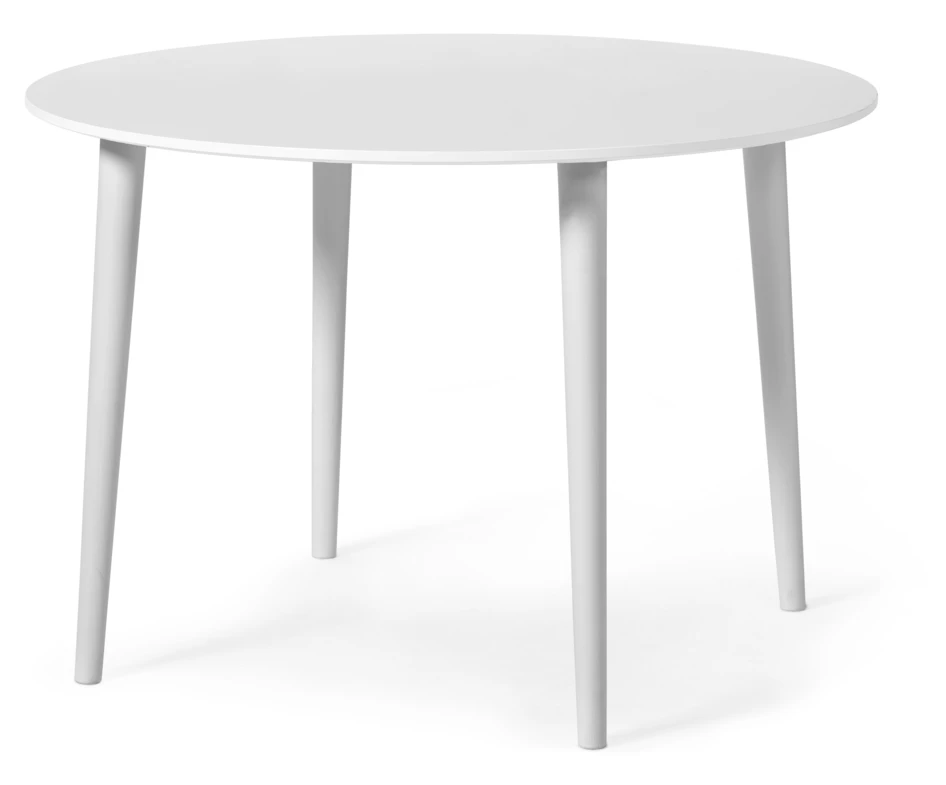 Plaine - Matbord, Ø 110 cm - Vit