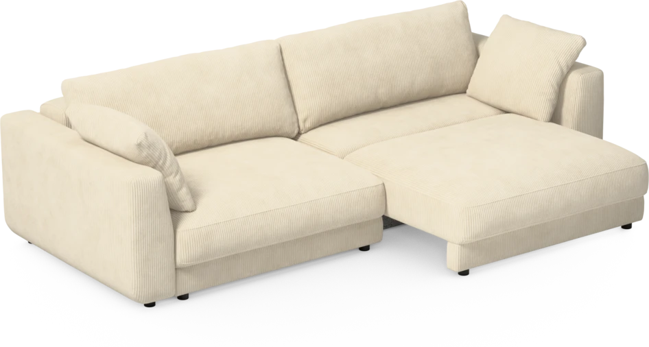 Amie - Bäddsoffa 4-sits - Vit