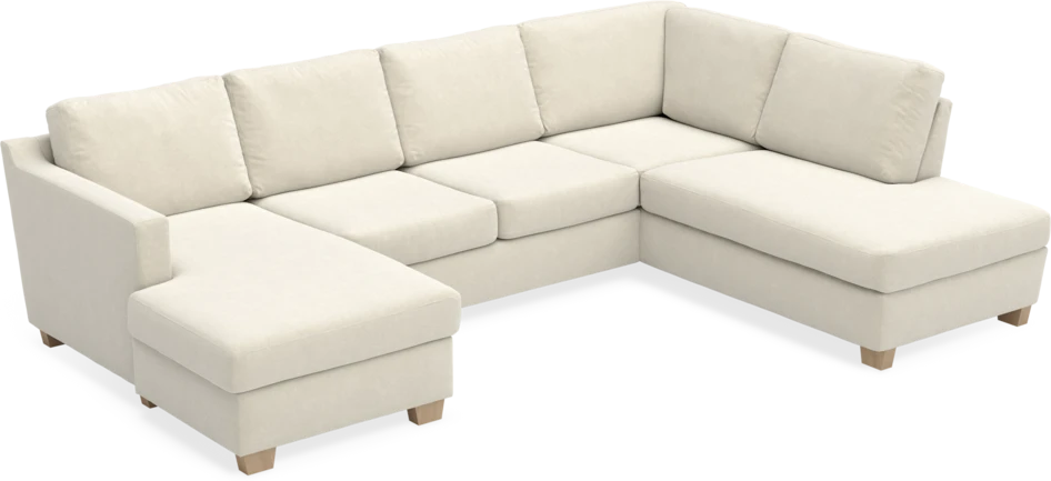 Friday - 3-sits soffa med schäslong vänster och divan höger - Beige