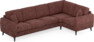 Eden - Hörnsoffa, 3+1-sits - Röd