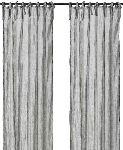 Sofia - Gardin, 135x250 cm, 2-pack - Grå
