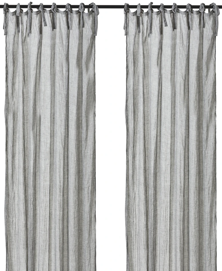 Sofia - Gardin, 135x250 cm, 2-pack - Grå