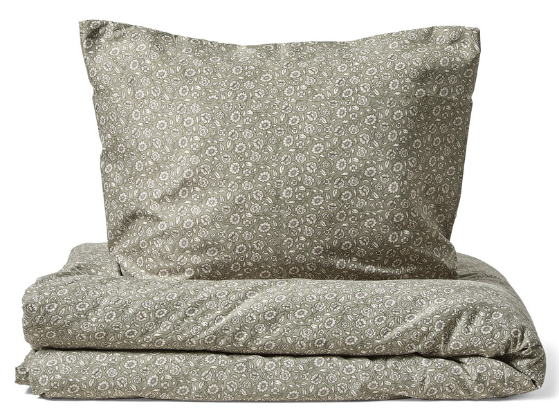Blossom - Påslakanset i microfiber - Grön