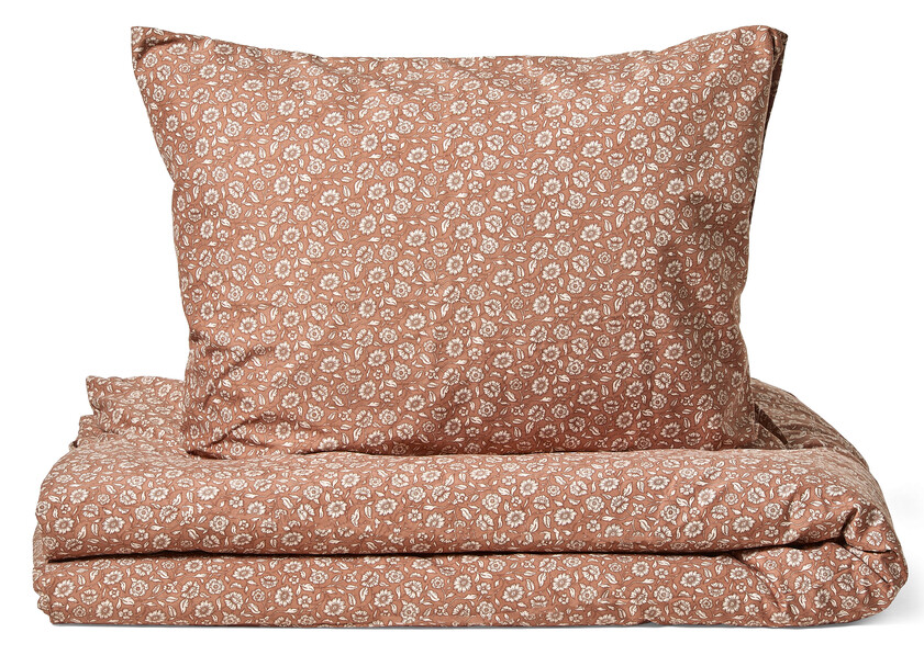 Blossom - Påslakanset i microfiber - Orange