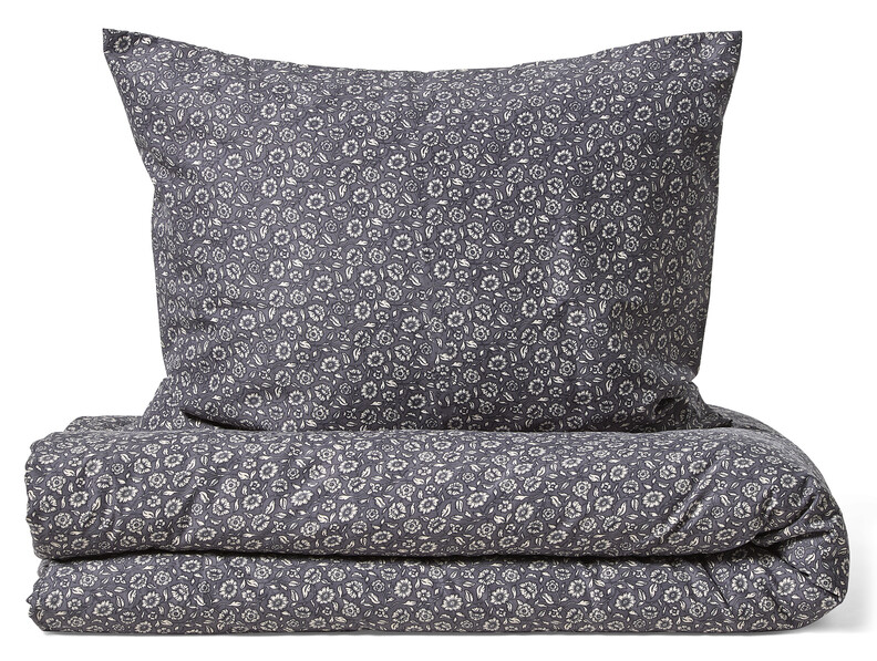Blossom - Påslakanset i microfiber - Blå