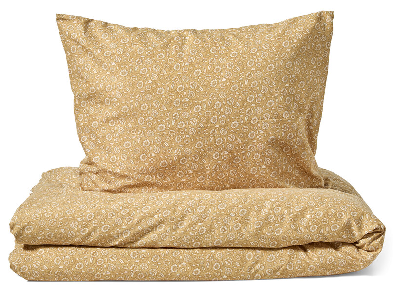 Blossom - Påslakanset i microfiber - Gul