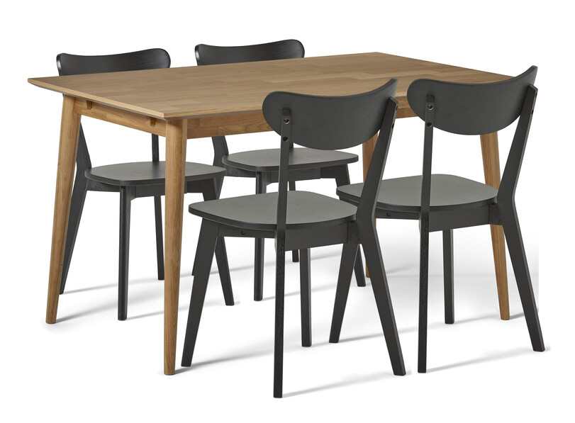 Harry - Matgrupp med 4 stolar Ludvig - Beige