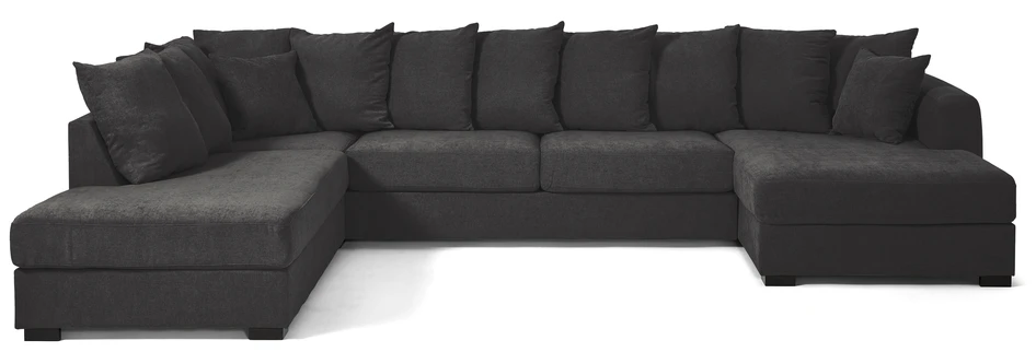 Town - 3-sits soffa med divan vänster och schäslong höger - Grå