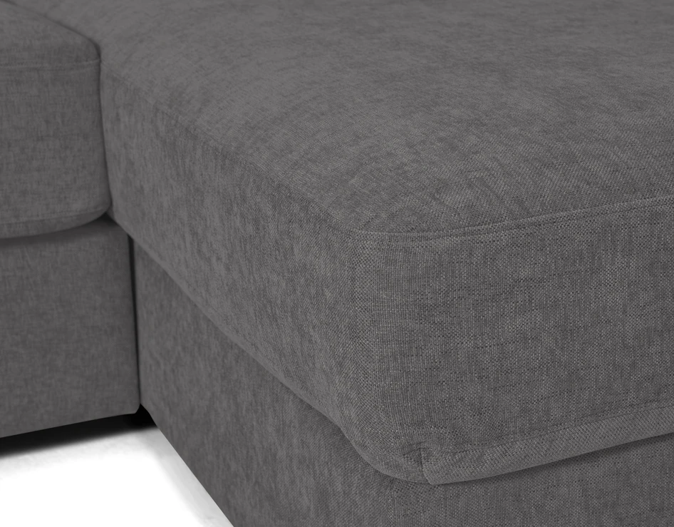 Town - 3-sits soffa med divan vänster och schäslong höger - Grå