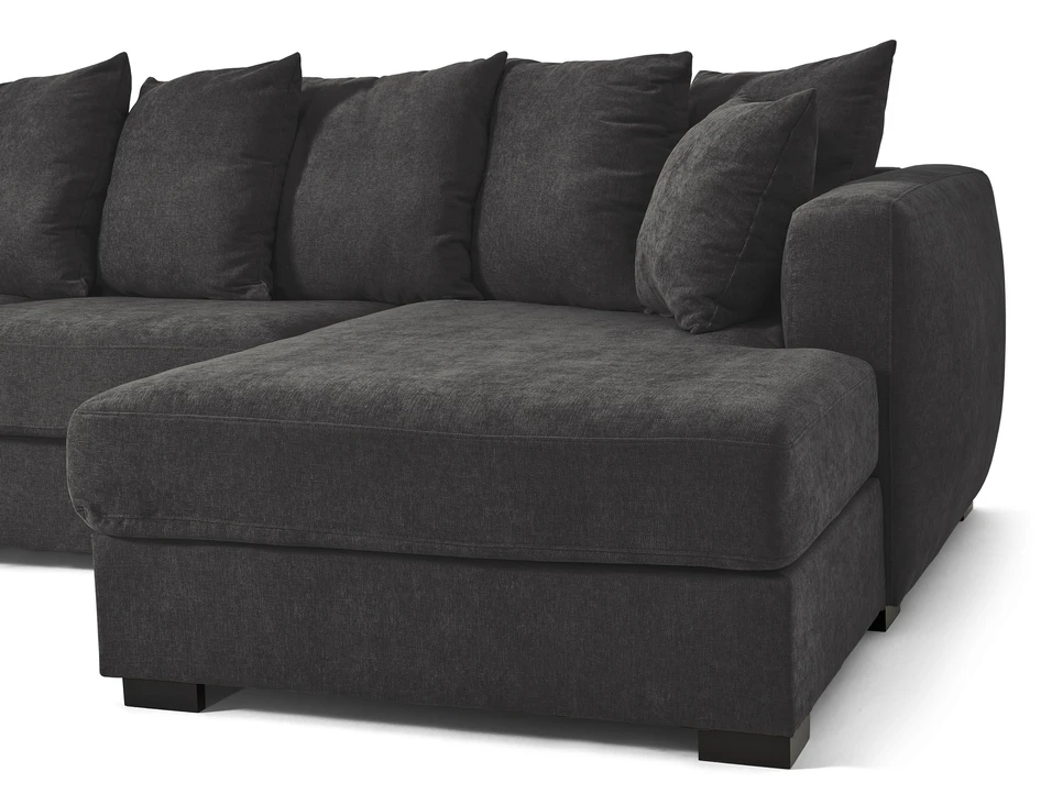 Town - 3-sits soffa med divan vänster och schäslong höger - Grå