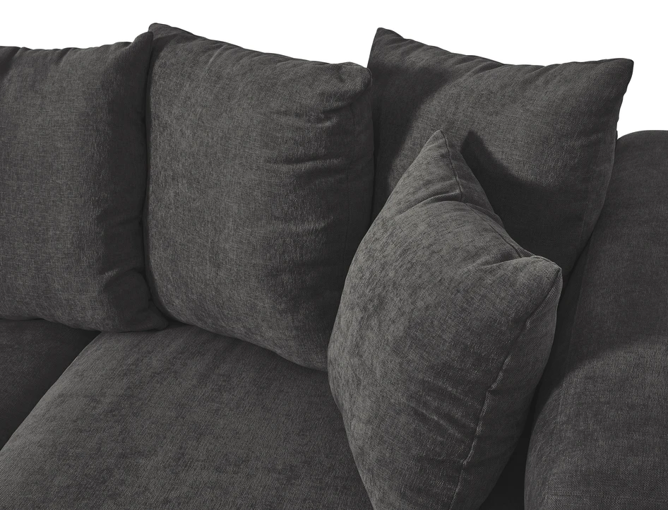 Town - 3-sits soffa med divan vänster och schäslong höger - Grå