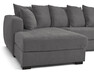 Town - 3-sits soffa med schäslong vänster och divan höger - Grå