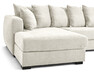Town - 3-sits soffa med schäslong vänster och divan höger - Vit