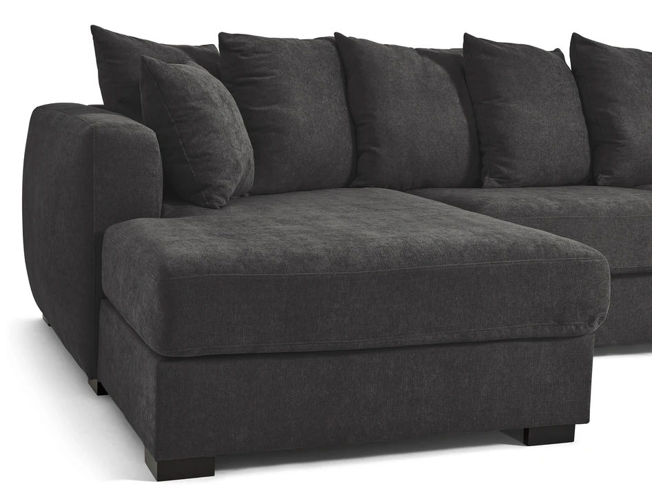 Town - 3-sits soffa med schäslong vänster och divan höger - Grå