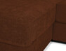 Town - 3-sits soffa med schäslong vänster och divan höger - Orange