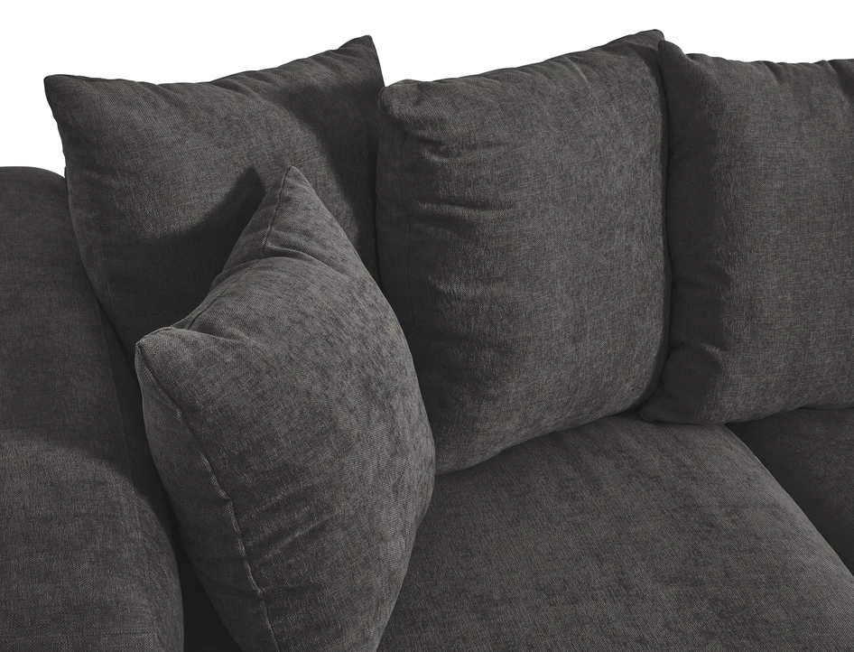 Town - 3-sits soffa med schäslong vänster och divan höger - Grå