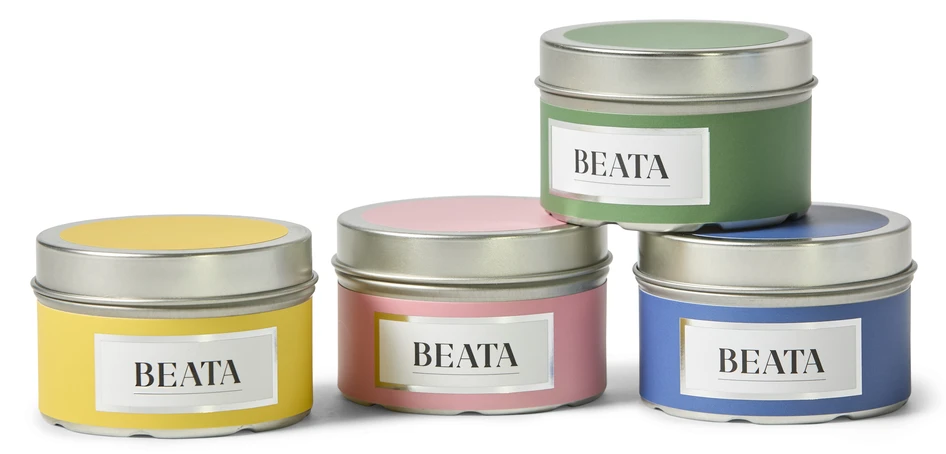 Beata - Doftljus, Sakura, brinntid 15 h, 70 gr, assorterade - Flerfärgad