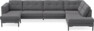 Rio - 4-sits soffa med schäslong vänster och divan höger - Grå