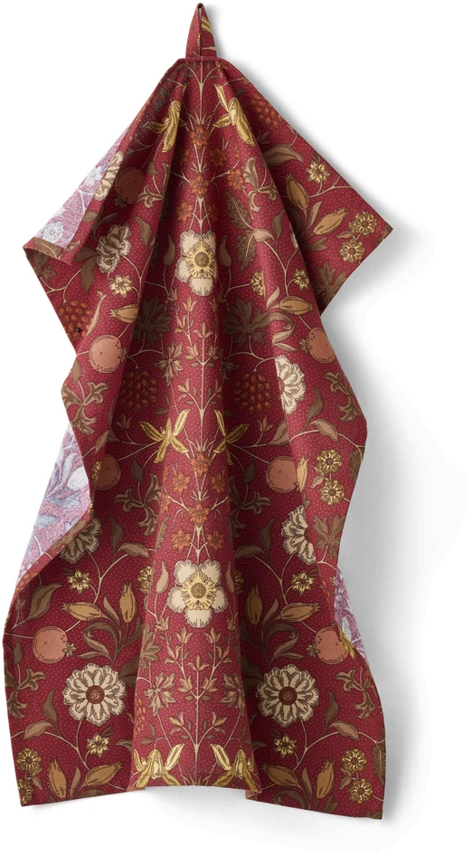 Ebba - Kökshandduk, 50x70 cm - Röd