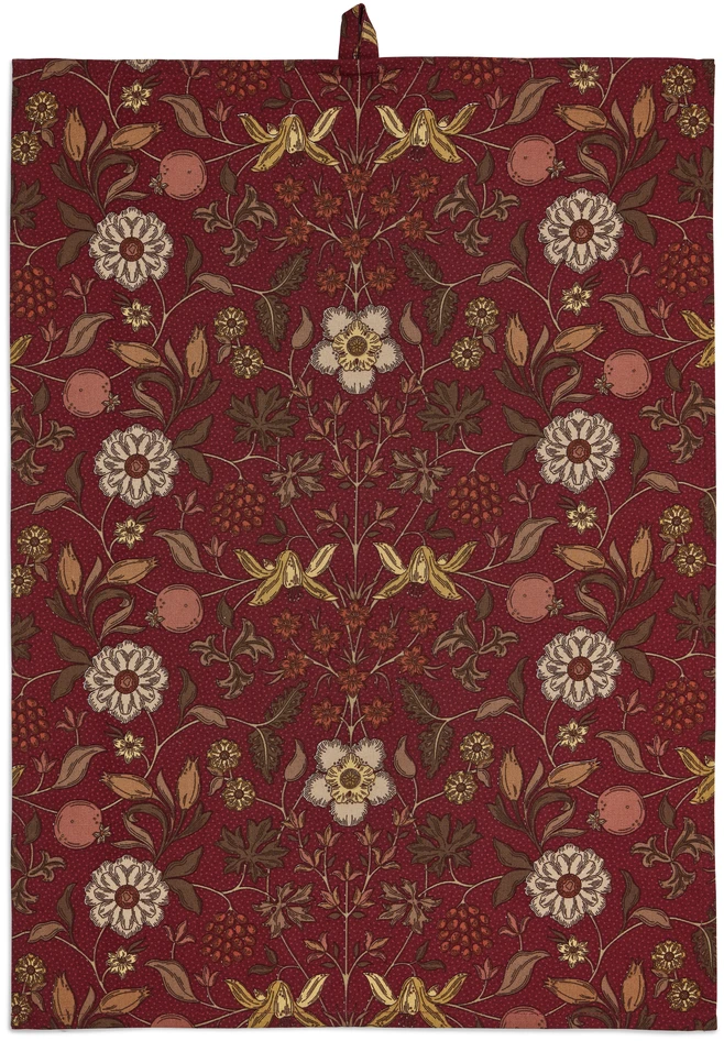 Ebba - Kökshandduk, 50x70 cm - Röd