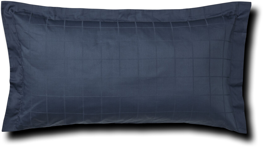 Grand - Örngott till hotellkudde i bomullssatin, 50x90 cm - Blå
