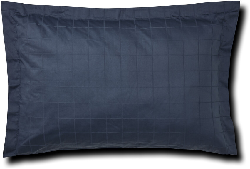 Grand - Örngott till hotellkudde i bomullssatin, 70x100 cm - Blå