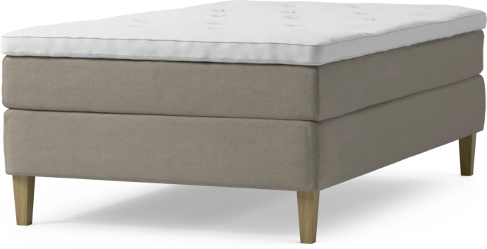 Delux Sense, Kontinentalsäng, enkelsäng 120 cm med bäddmadrass och sängben