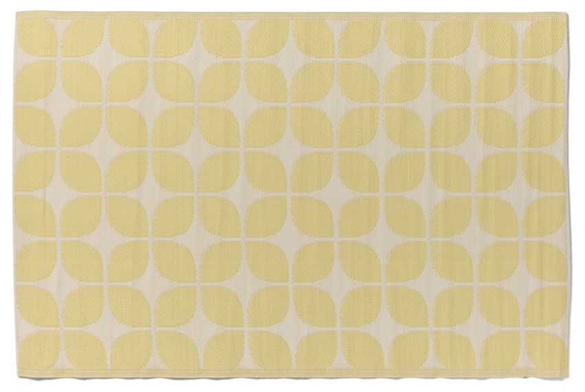 Fårö - Plastmatta, utomhus, B120 L180 cm - Gul