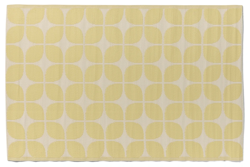 Fårö - Plastmatta, utomhus, B120 L180 cm - Gul