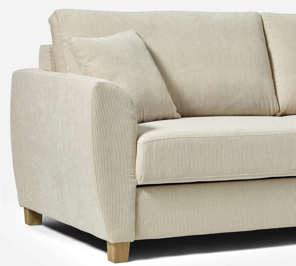 Vaxholm delux - Bäddsoffa 3-sits - Beige