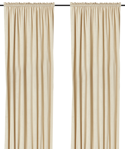 Gabrielle  - Gardin, 135x250 cm, 2-pack - Vit