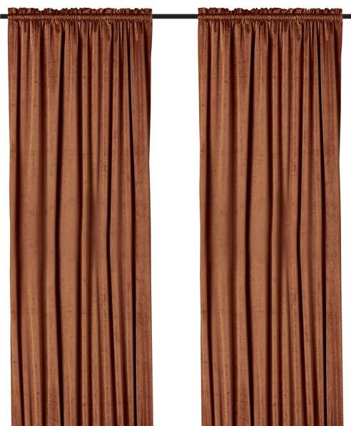 Gabrielle  - Gardin, 135x250 cm, 2-pack - Orange