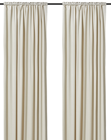 Velvet - Gardin, 140x250 cm, 2-pack - Beige
