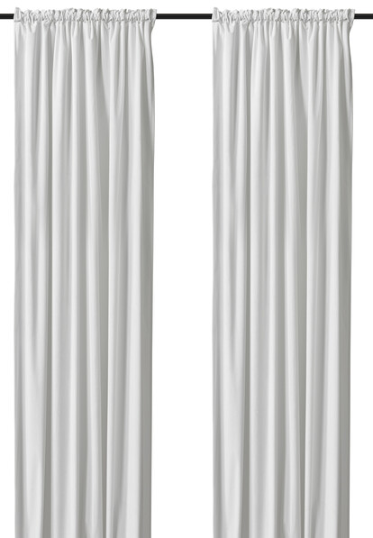 Velvet - Gardin, 140x250 cm, 2-pack - Vit