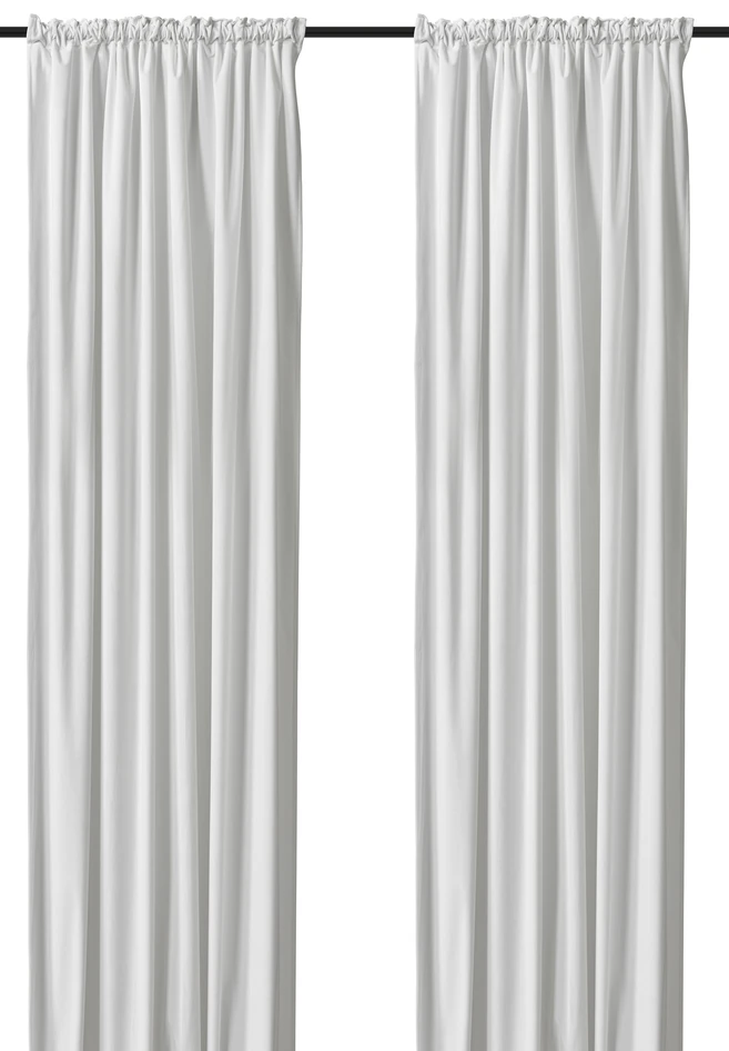 Velvet - Gardin, 140x250 cm, 2-pack - Vit