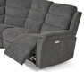 Lazy - Hörnsoffa, el-recliner - Grå