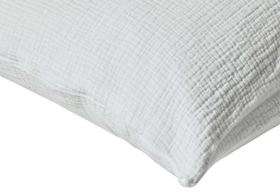 Adelia - Örngott i muslin, 70x100 cm - Vit